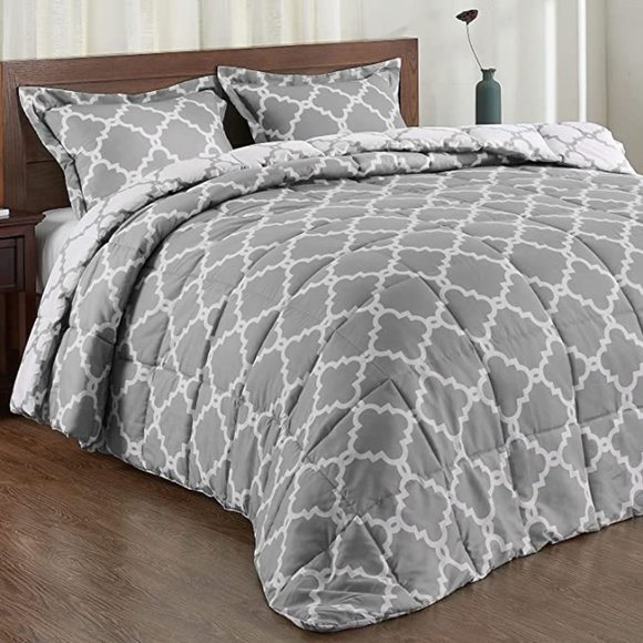 Other - New King or Queen  Size Comforter Set -   Reversible Down Alternative